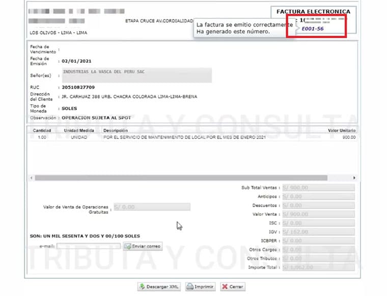 Cómo emitir una factura electrónica en Sunat